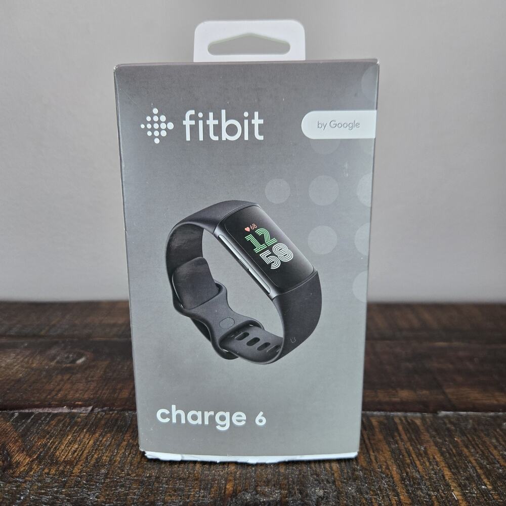 Fitbit Charge 6 Fitness Tracker Activity Tracker GPS Heart Rate Black Obsidian